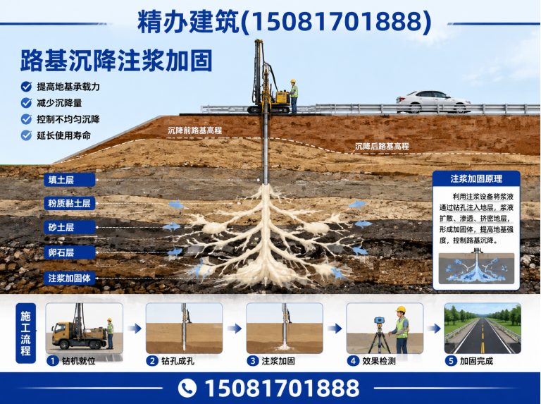 鸡泽县邯郸注浆施工展示图